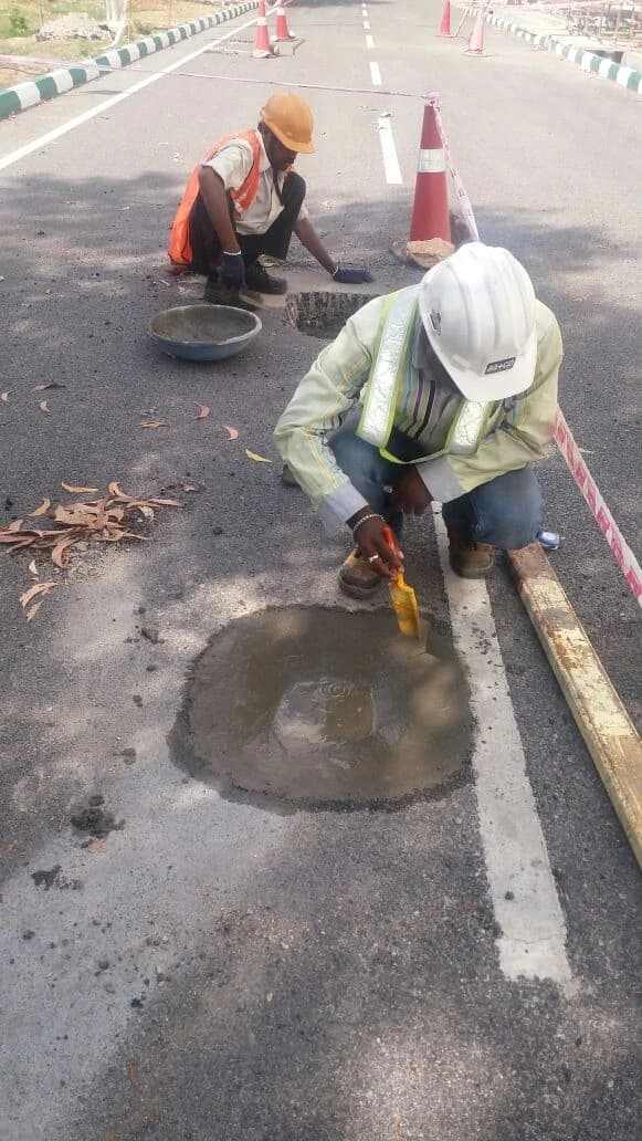Pothole Creation for Test Track image 3