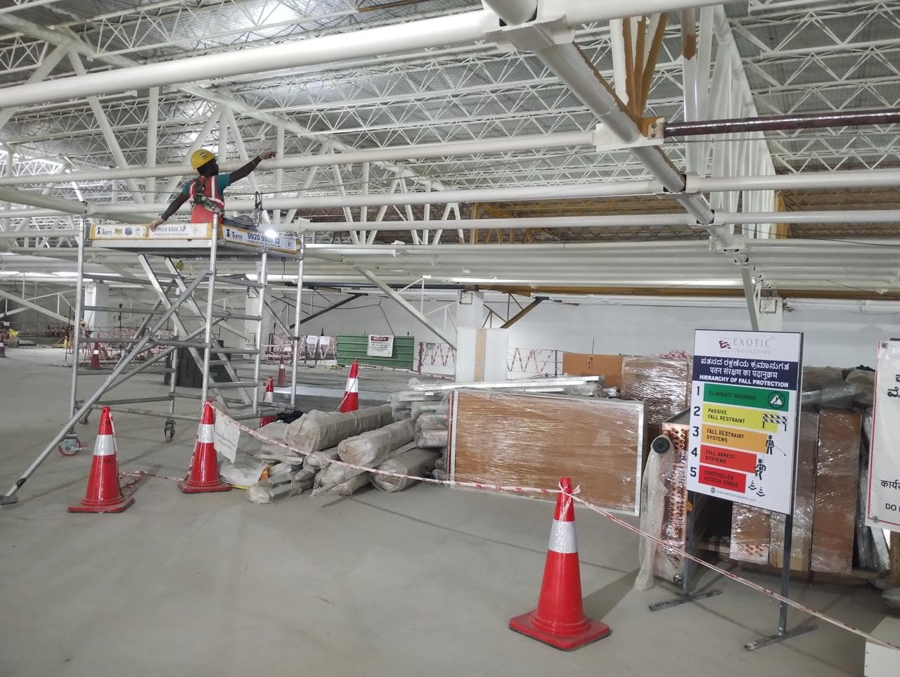 Structural Steel Strengthening & Tie Beam Works – Bosch IT Buildings Adugodi image 2