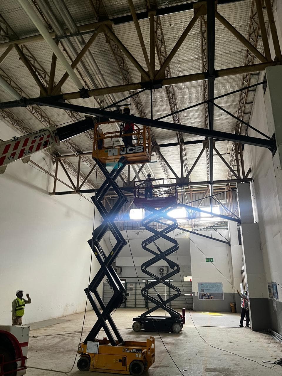 Structural Steel Strengthening & Tie Beam Works – Bosch IT Buildings Adugodi image 1